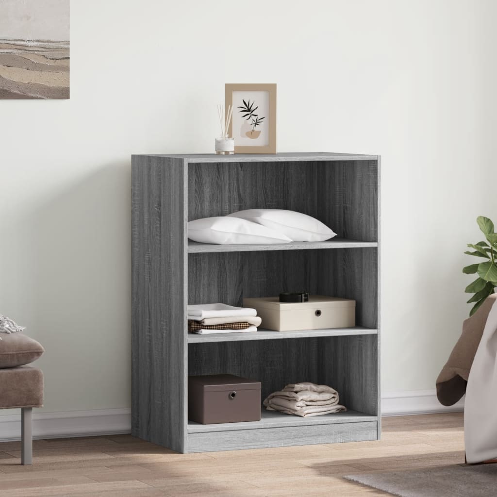 vidaXL Garde-robe sonoma gris 77x48x102 cm bois d'ingénierie
