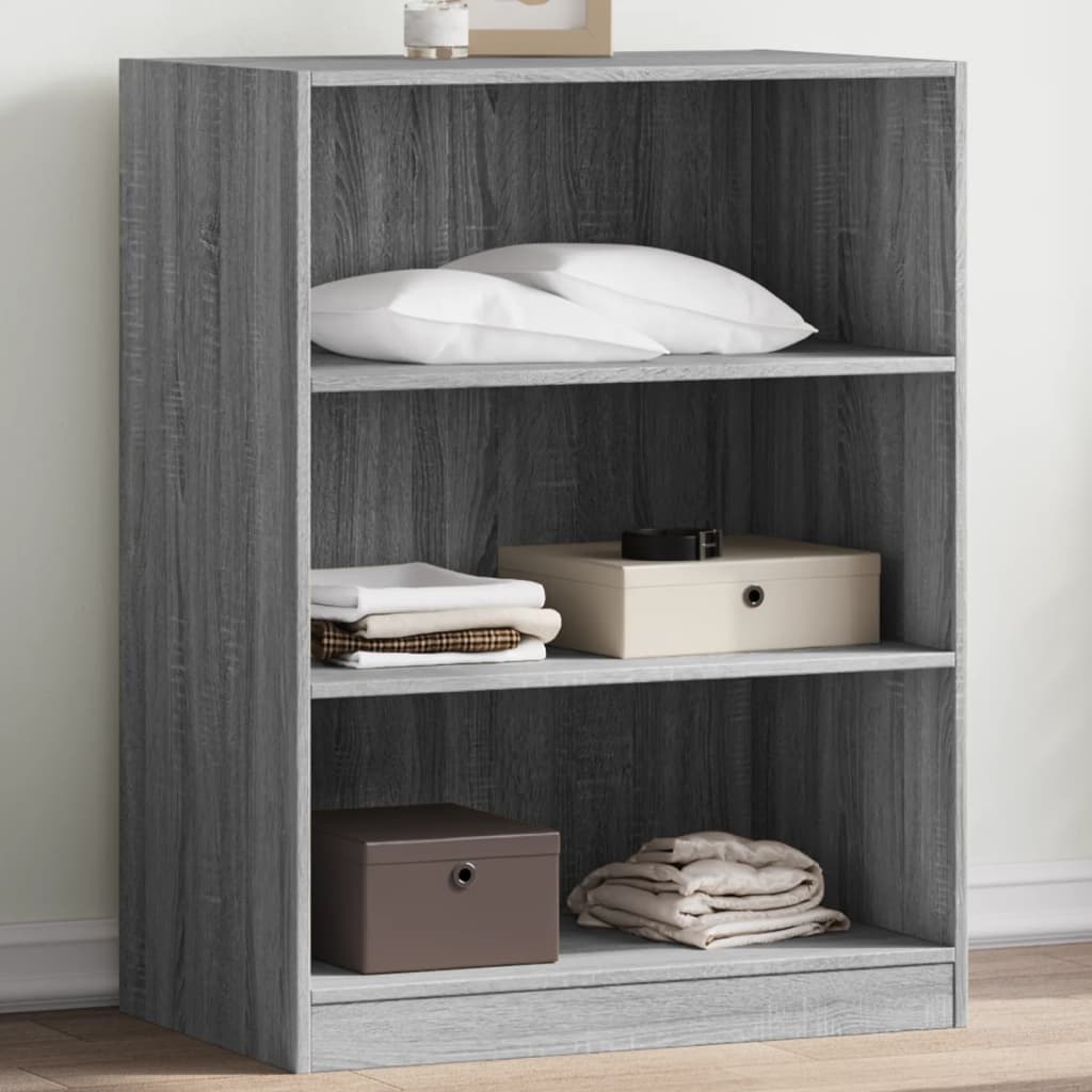 vidaXL Garde-robe sonoma gris 77x48x102 cm bois d'ingénierie