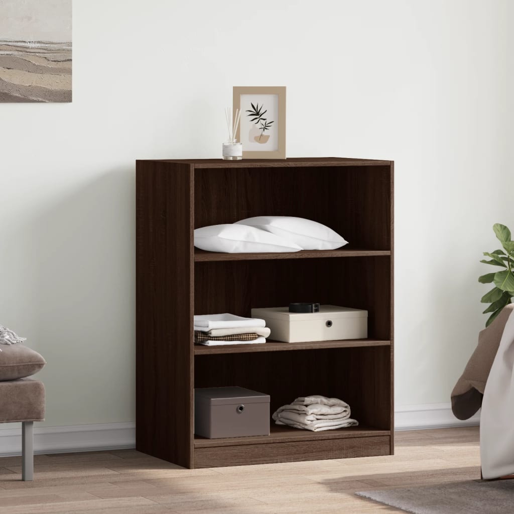 vidaXL Garde-robe chêne marron 77x48x102 cm bois d'ingénierie