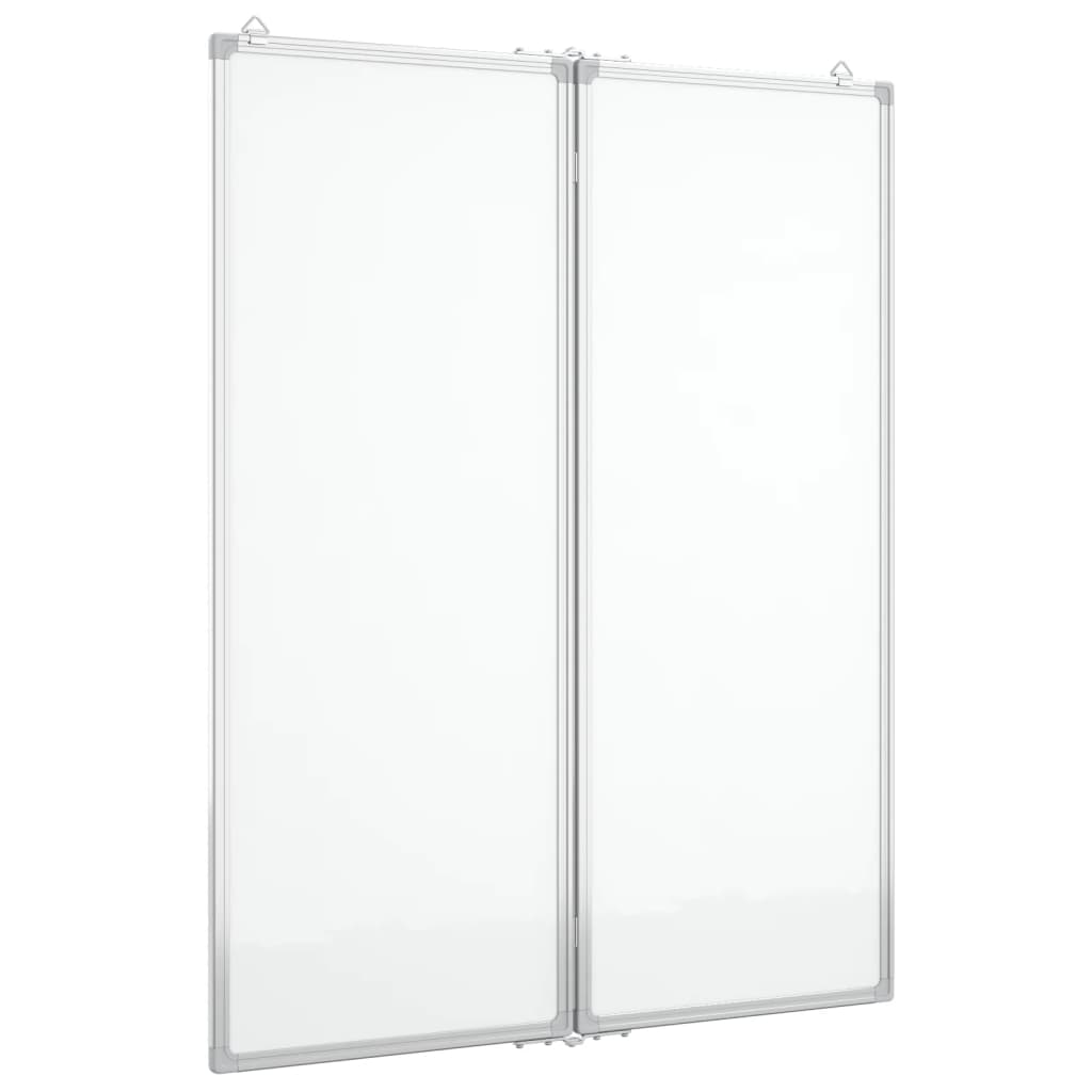 vidaXL Tableau blanc magnétique pliable 80x100x1,7 cm aluminium