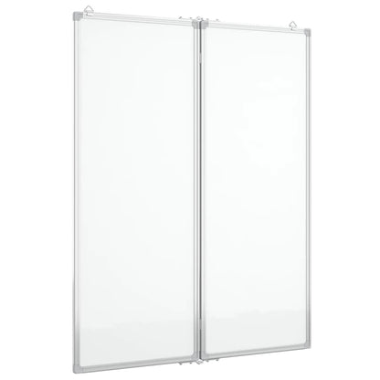 vidaXL Tableau blanc magnétique pliable 80x100x1,7 cm aluminium