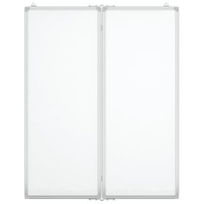 vidaXL Tableau blanc magnétique pliable 80x100x1,7 cm aluminium