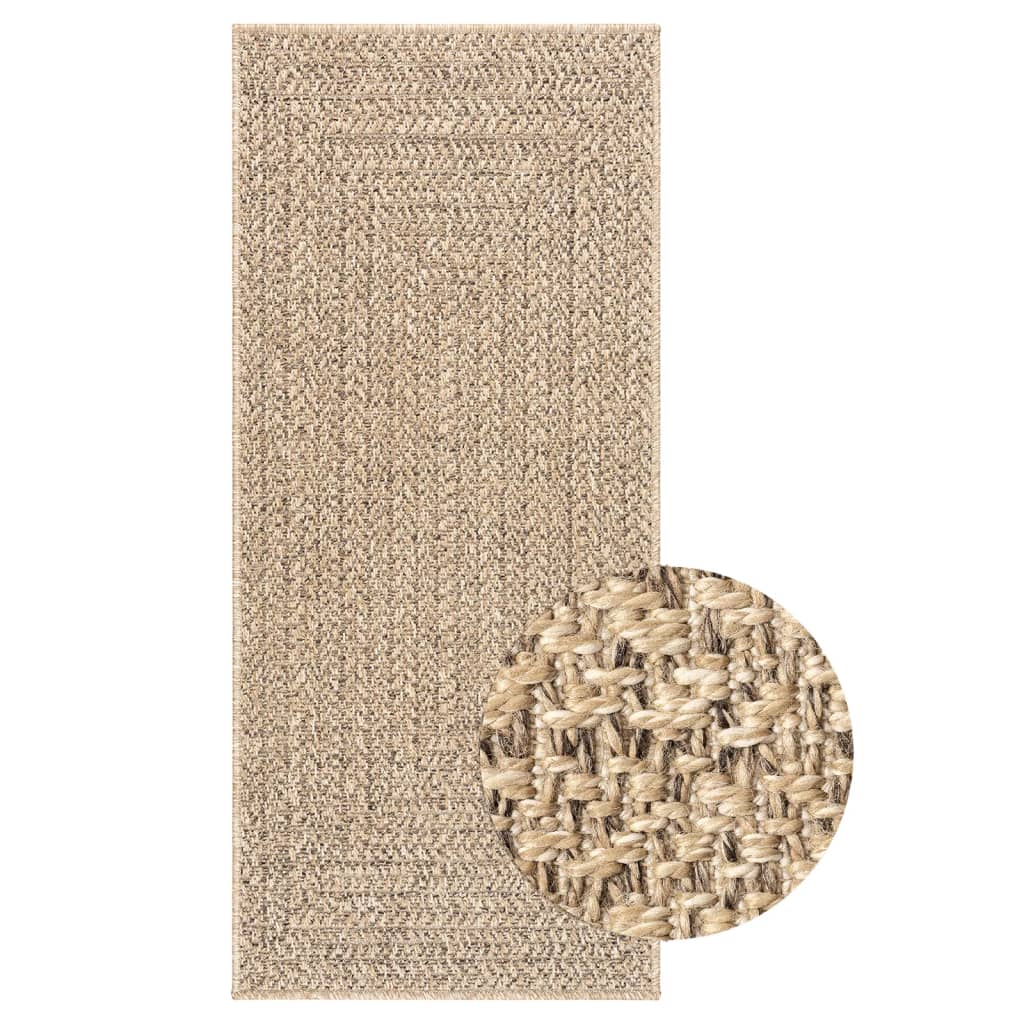 vidaXL Tapis ZIZUR 80x200 cm aspect de jute intérieur et extérieur