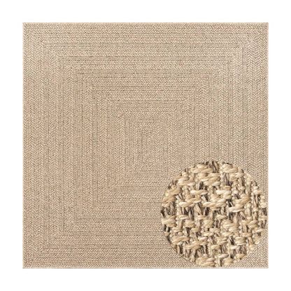 vidaXL Tapis ZIZUR 240x240 cm aspect de jute intérieur et extérieur