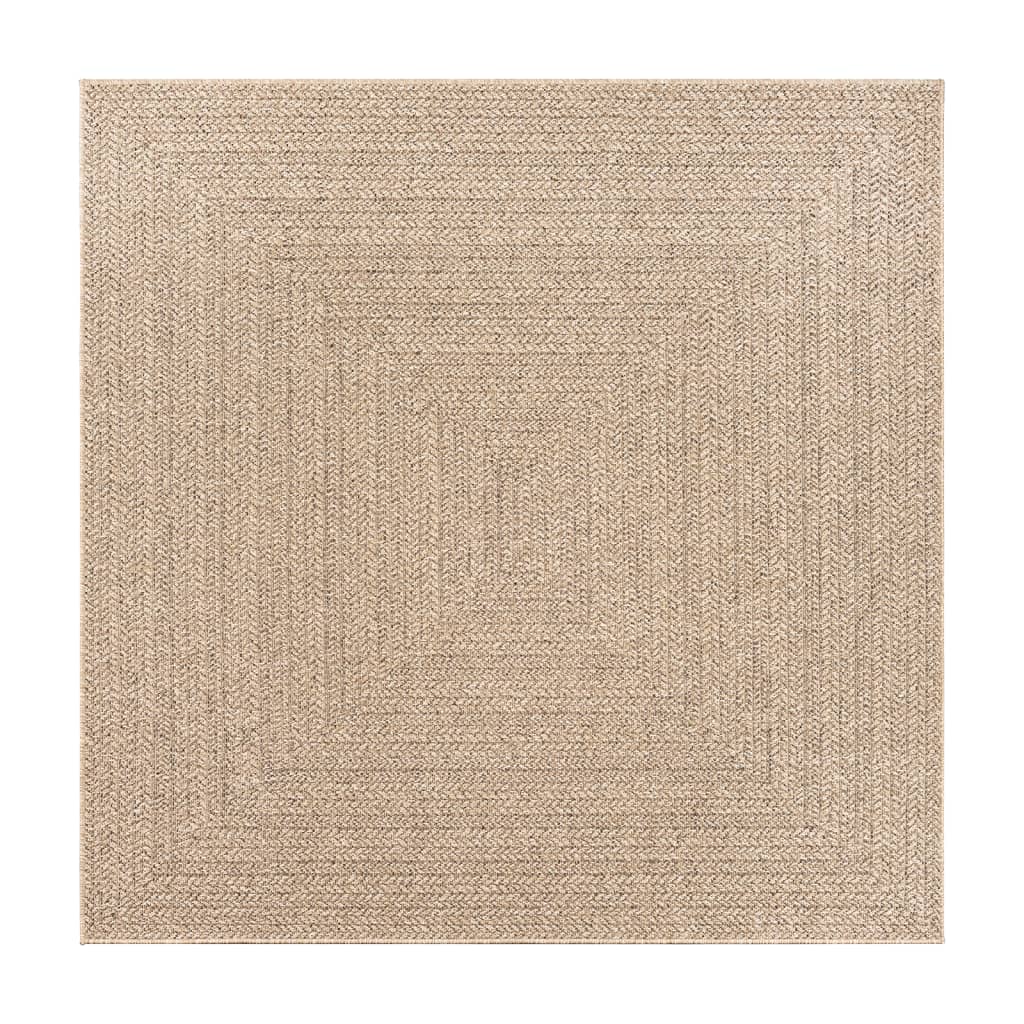 vidaXL Tapis ZIZUR 240x240 cm aspect de jute intérieur et extérieur