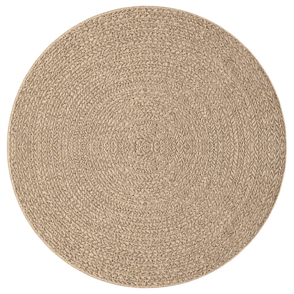 vidaXL Tapis ZIZUR Ø 200 cm aspect de jute intérieur et extérieur