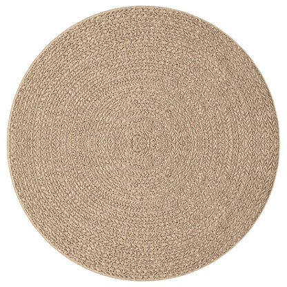 vidaXL Tapis ZIZUR Ø 200 cm aspect de jute intérieur et extérieur