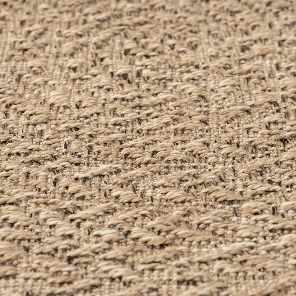vidaXL Tapis ZIZUR Ø 200 cm aspect de jute intérieur et extérieur