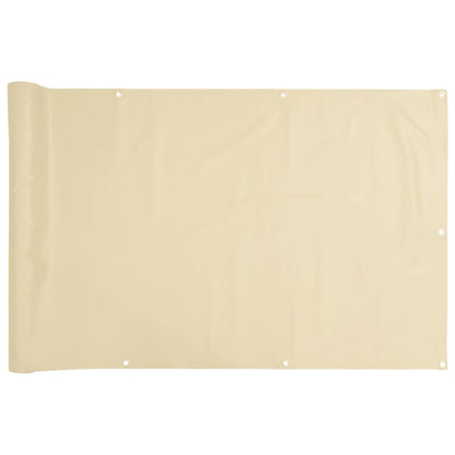 vidaXL Écran d'intimité de jardin crème 300x75 cm PVC