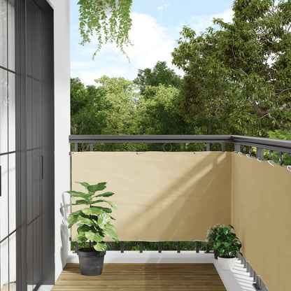 vidaXL Écran d'intimité de jardin crème 400x75 cm PVC
