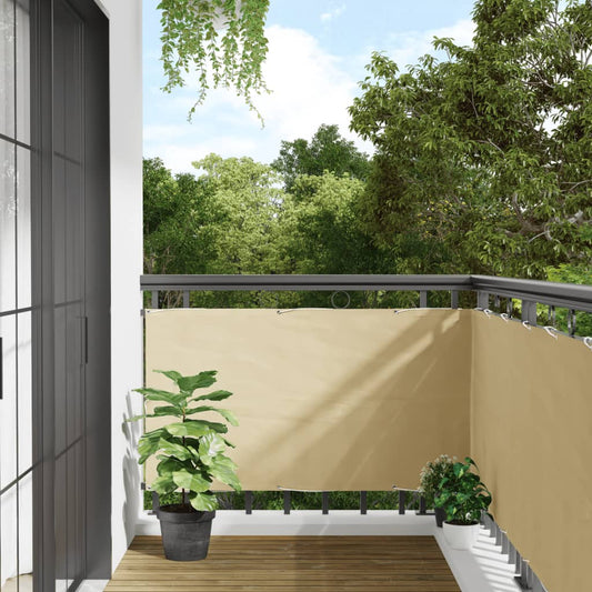 vidaXL Écran d'intimité de jardin crème 400x75 cm PVC