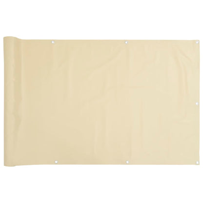 vidaXL Écran d'intimité de jardin crème 600x75 cm PVC