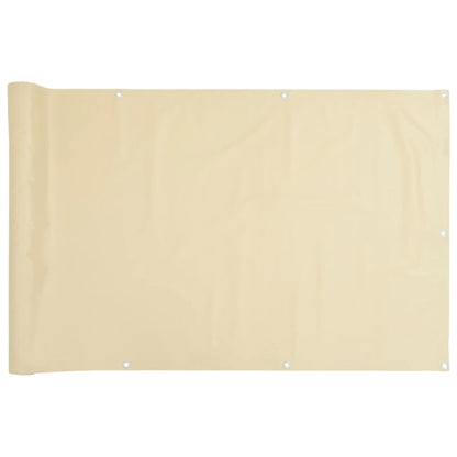 vidaXL Écran d'intimité de jardin crème 800x75 cm PVC