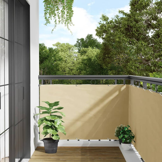 vidaXL Écran d'intimité de jardin crème 300x90 cm PVC