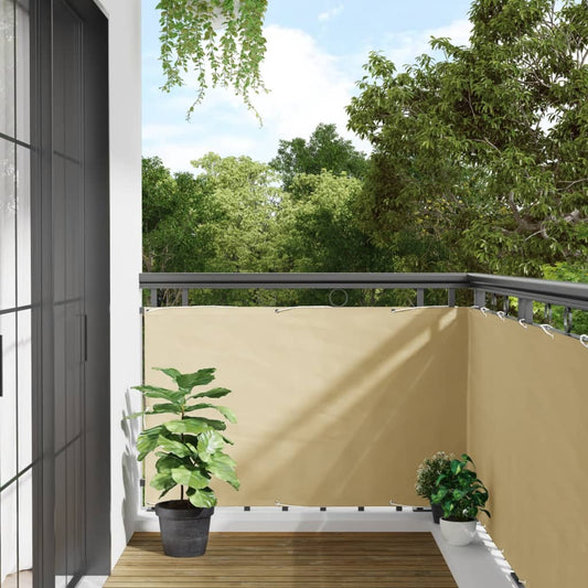 vidaXL Écran d'intimité de jardin crème 500x90 cm PVC