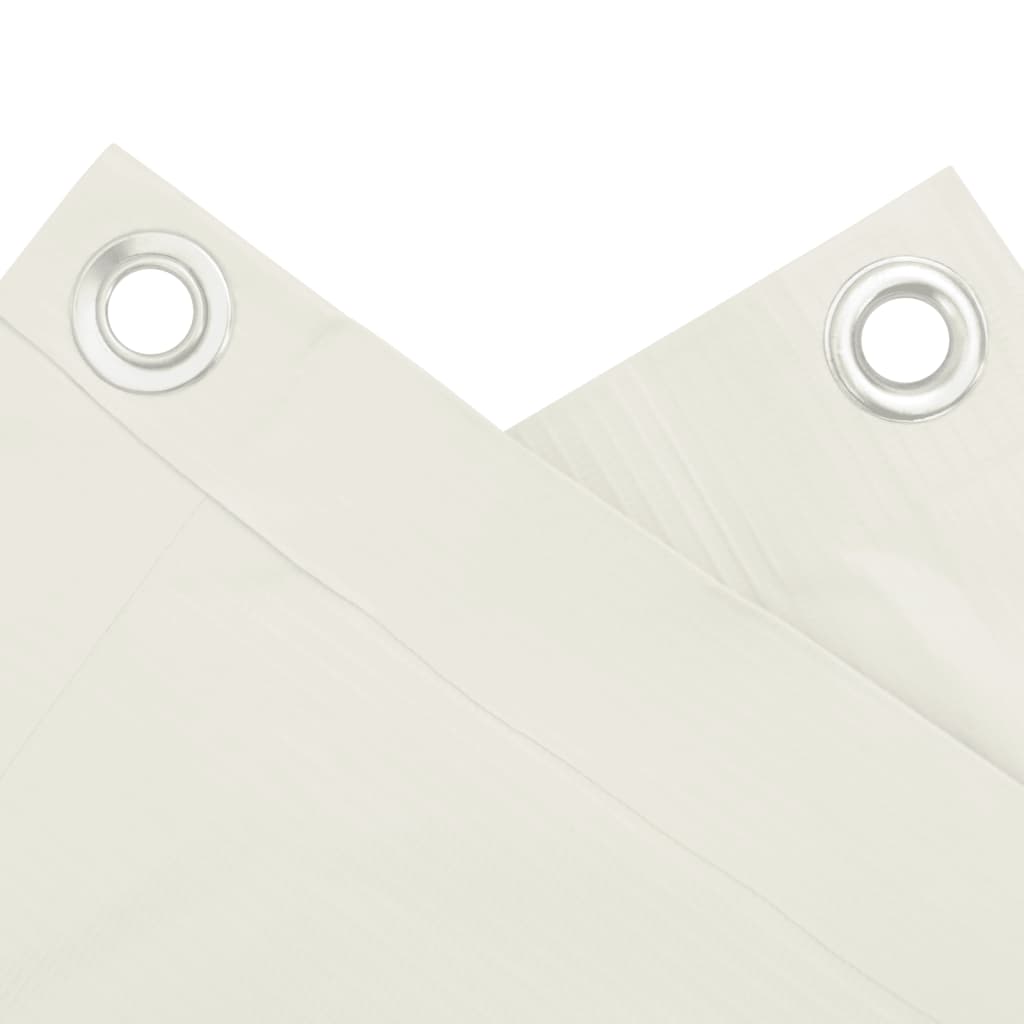 vidaXL Écran d'intimité de jardin blanc 400x120 cm PVC