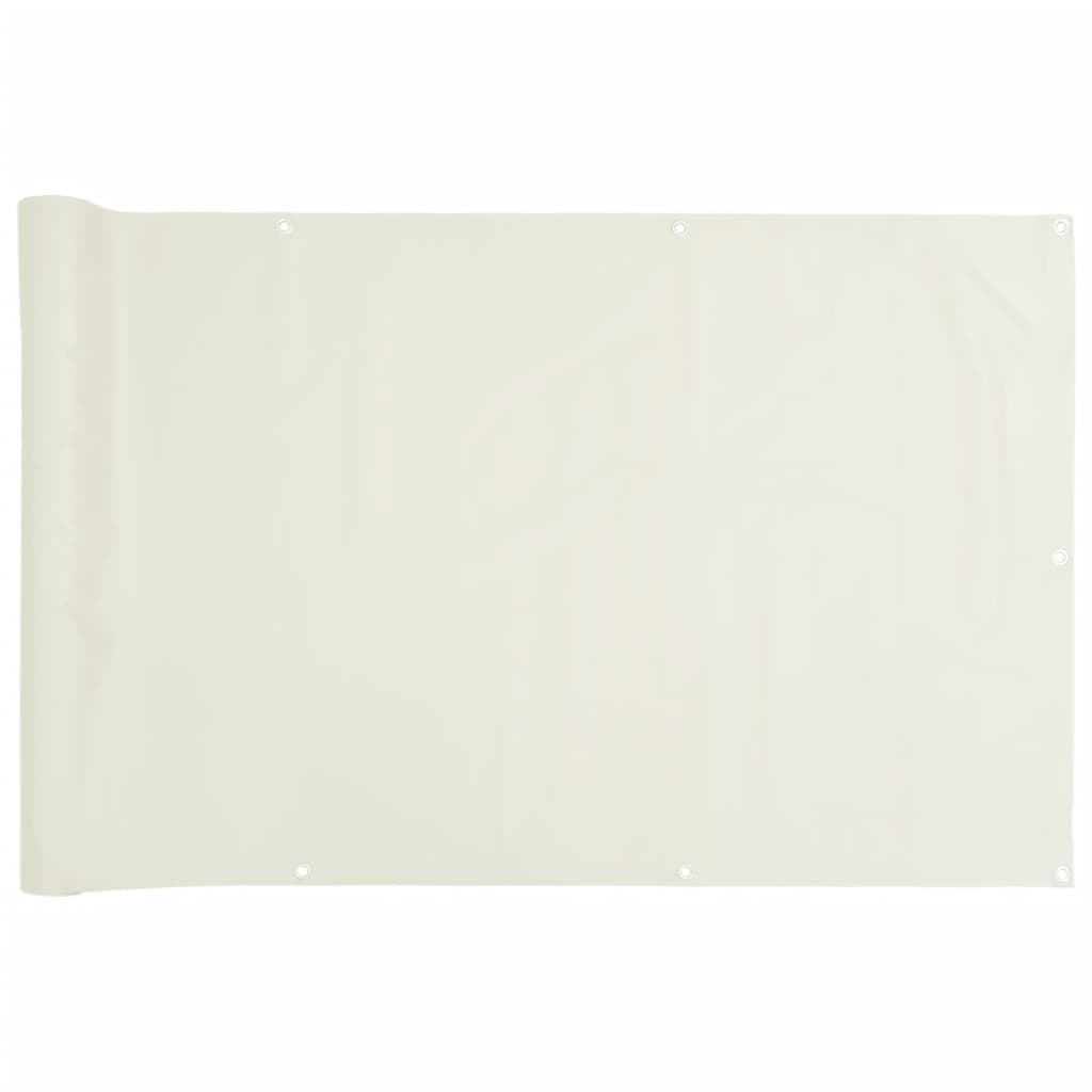 vidaXL Écran d'intimité de jardin blanc 600x120 cm PVC