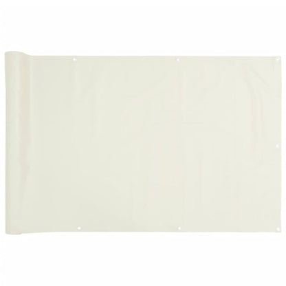 vidaXL Écran d'intimité de jardin blanc 600x120 cm PVC