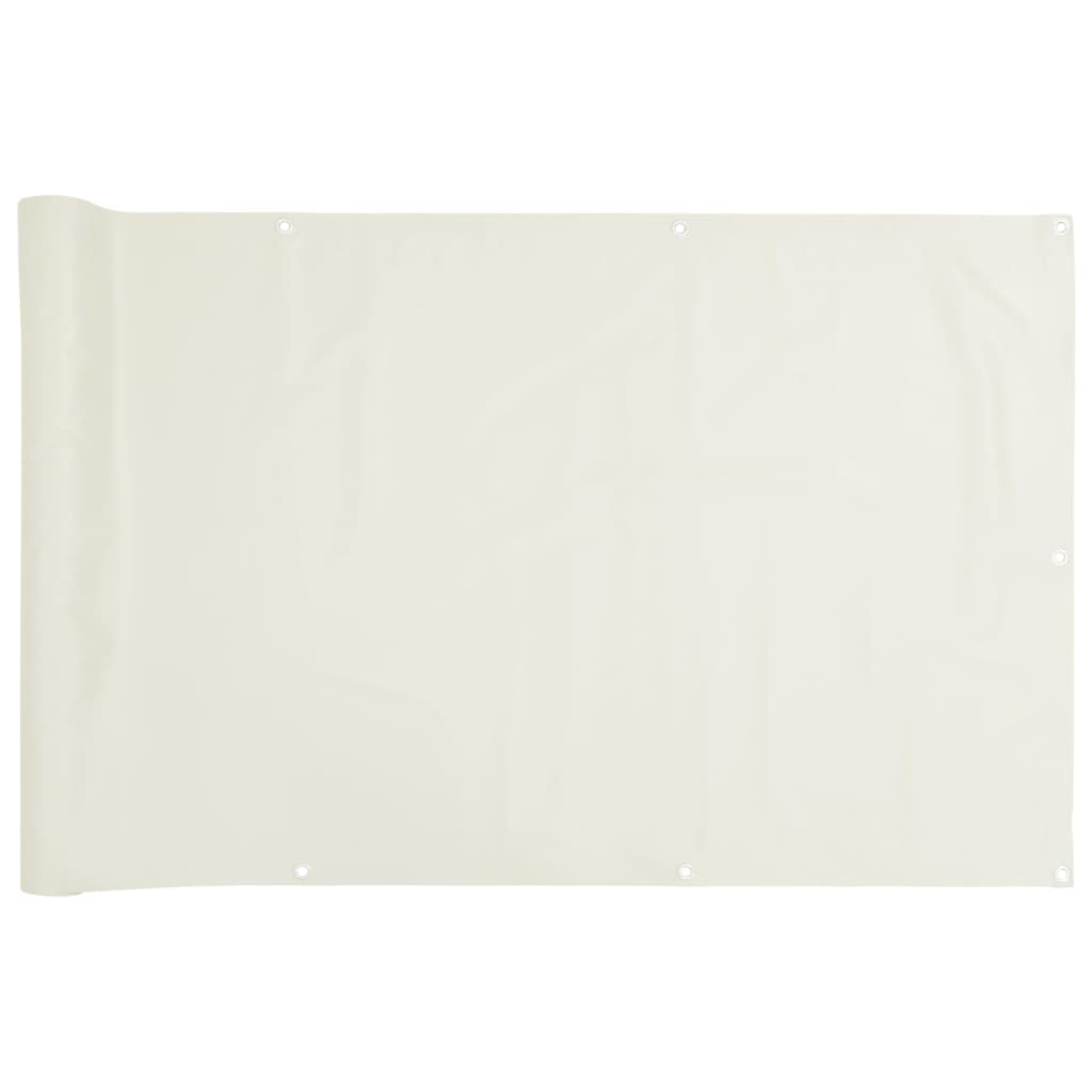 vidaXL Écran d'intimité de jardin blanc 1000x120 cm PVC