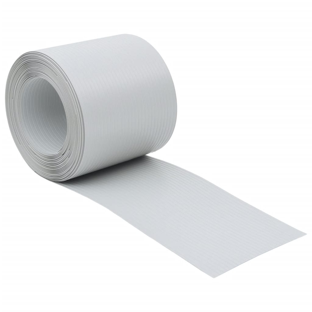 vidaXL Brises-vues de jardin 10 pcs gris clair 252,5x19 cm PVC