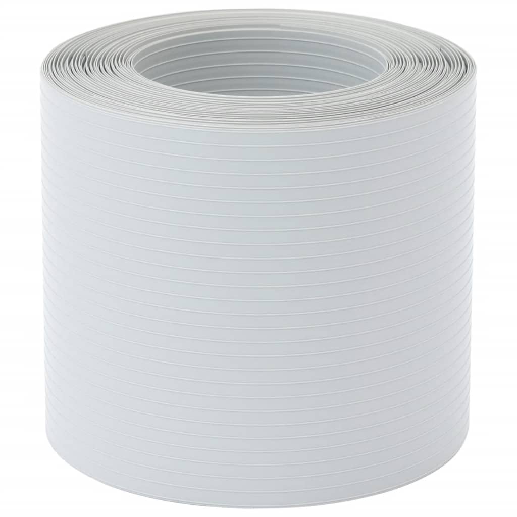 vidaXL Brises-vues de jardin 10 pcs gris clair 252,5x19 cm PVC