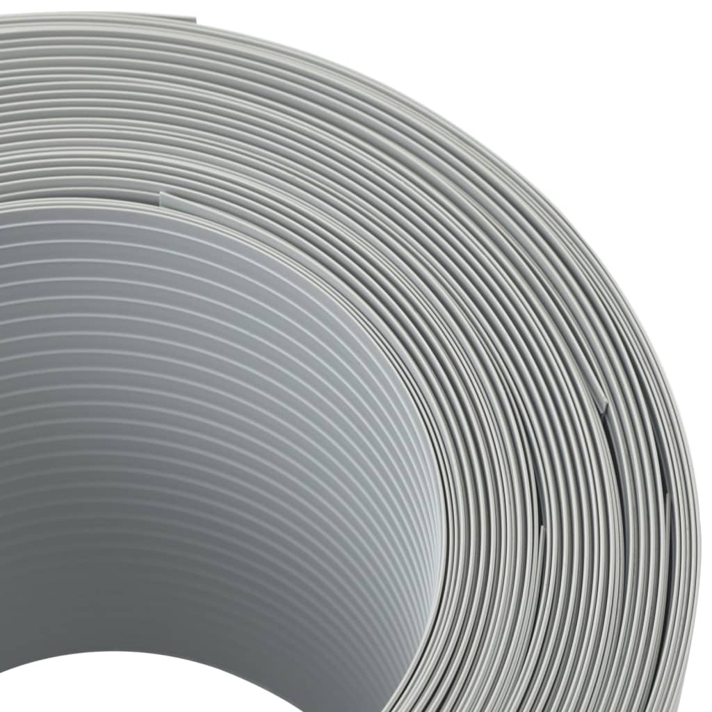 vidaXL Brises-vues de jardin 10 pcs gris clair 252,5x19 cm PVC