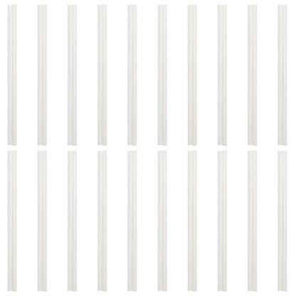 vidaXL Brises-vues de jardin 10 pcs gris clair 252,5x19 cm PVC