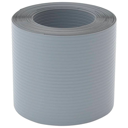 vidaXL Brises-vues de jardin 10 pcs gris 252,5x19 cm PVC