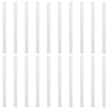 vidaXL Brises-vues de jardin 10 pcs gris 252,5x19 cm PVC