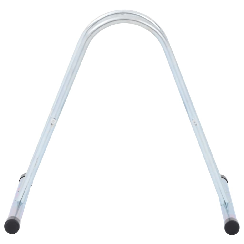 vidaXL Support de vélo au sol autoportant pour 1 vélo acier galvanisé