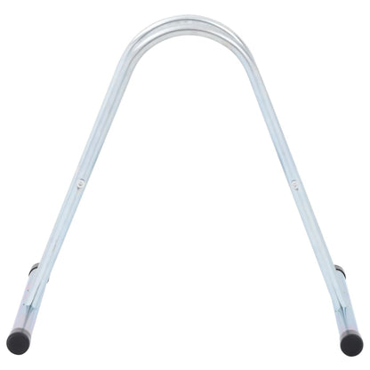 vidaXL Support de vélo au sol autoportant pour 1 vélo acier galvanisé