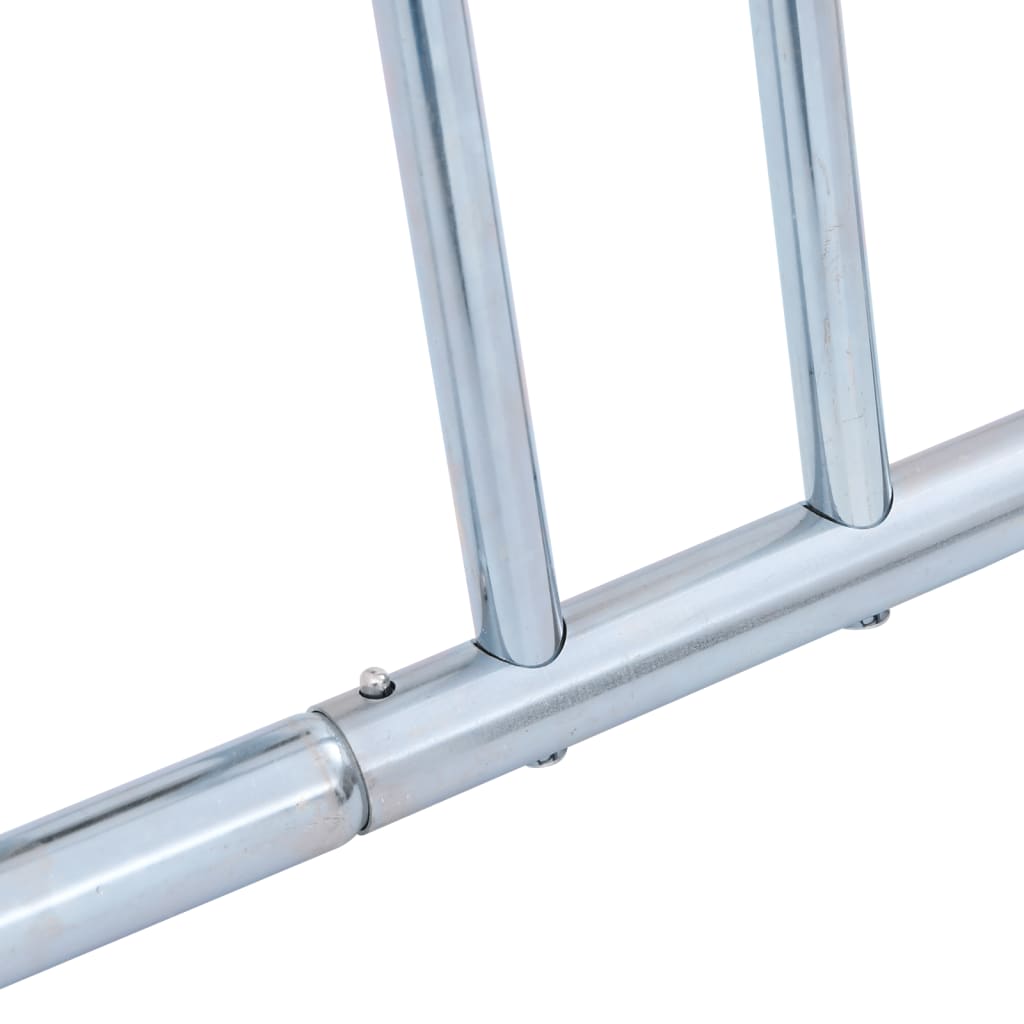 vidaXL Support de vélo au sol autoportant pour 4 vélos acier galvanisé