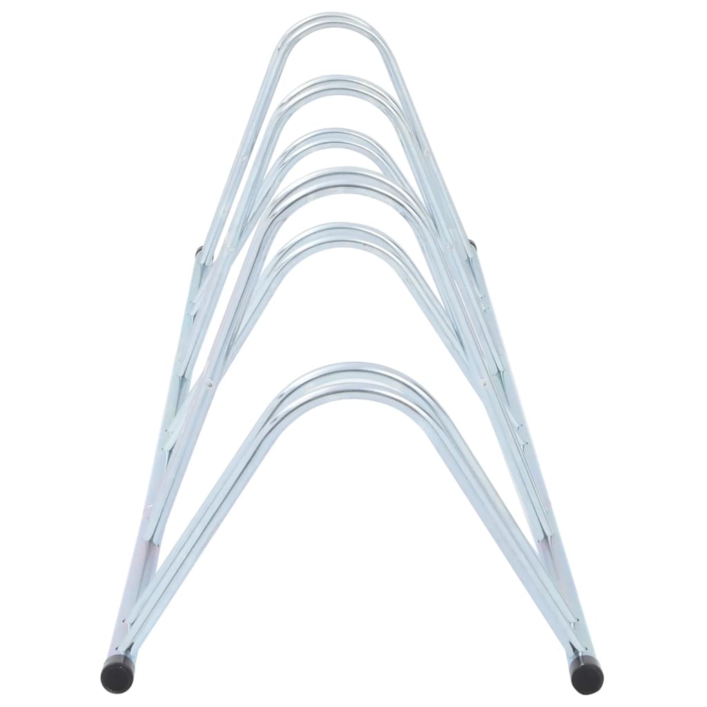 vidaXL Support de vélo au sol autoportant pour 6 vélos acier galvanisé