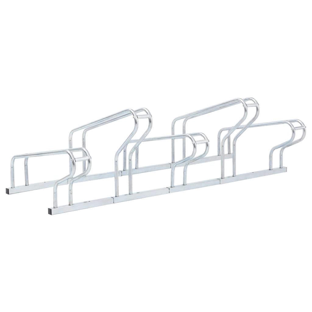 vidaXL Support de vélo au sol autoportant pour 5 vélos acier galvanisé