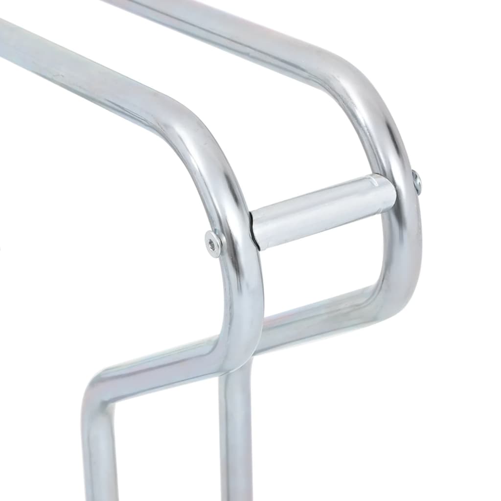 vidaXL Support de vélo au sol autoportant pour 5 vélos acier galvanisé