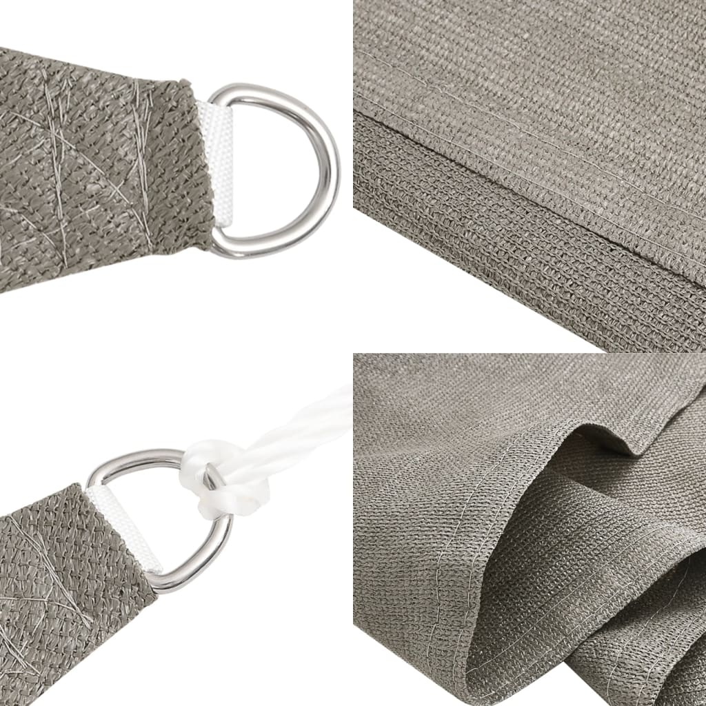 vidaXL Voile d'ombrage 160 g/m² rectangulaire gris clair 2x3 m PEHD