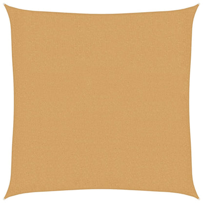 vidaXL Voile d'ombrage 160 g/m² carré sable 3x3 m PEHD