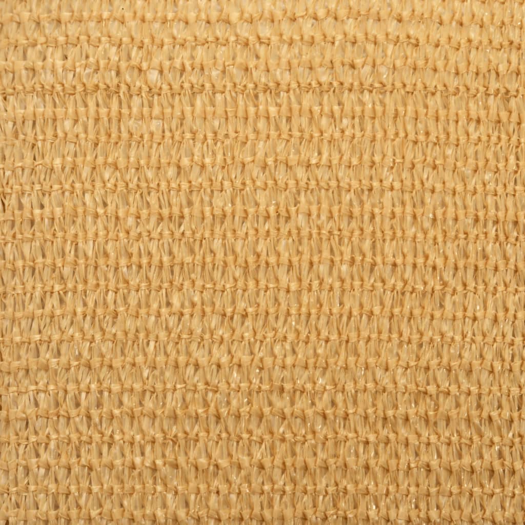 vidaXL Voile d'ombrage 160 g/m² carré sable 3x3 m PEHD