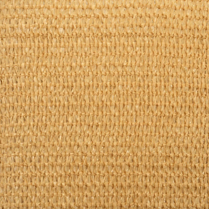 vidaXL Voile d'ombrage 160 g/m² carré sable 3x3 m PEHD