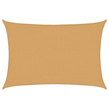 vidaXL Voile d'ombrage 160 g/m² rectangulaire sable 2x3 m PEHD