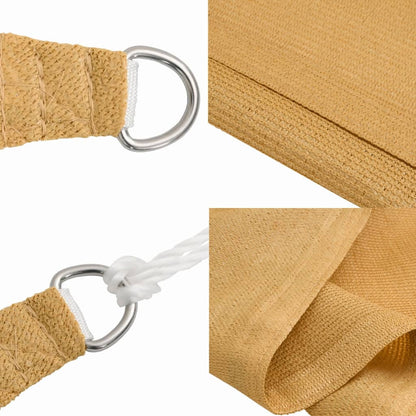 vidaXL Voile d'ombrage 160 g/m² rectangulaire sable 2x3 m PEHD
