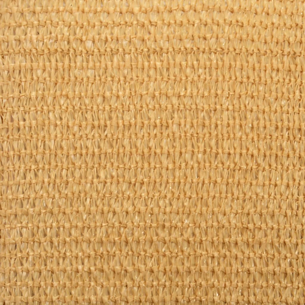 vidaXL Voile d'ombrage 160 g/m² rectangulaire sable 2x3 m PEHD