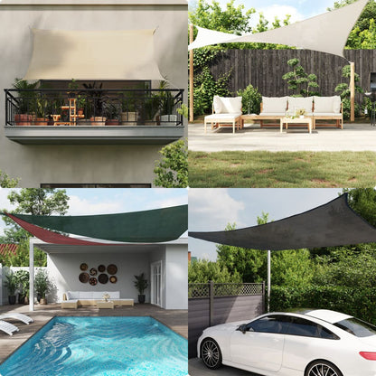 vidaXL Voile d'ombrage 160 g/m² rectangulaire sable 2x3 m PEHD
