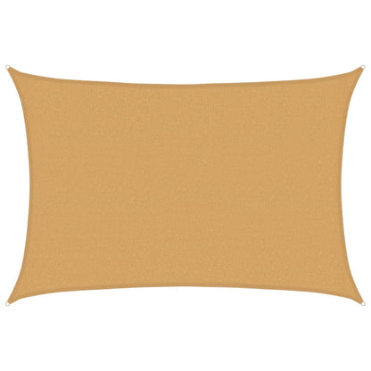 vidaXL Voile d'ombrage 160 g/m² rectangulaire sable 2,5x3,5m PEHD