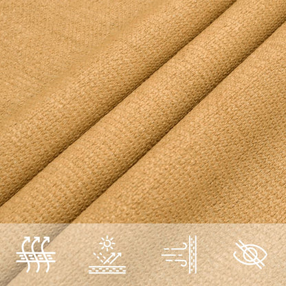 vidaXL Voile d'ombrage 160 g/m² rectangulaire sable 2,5x3,5m PEHD
