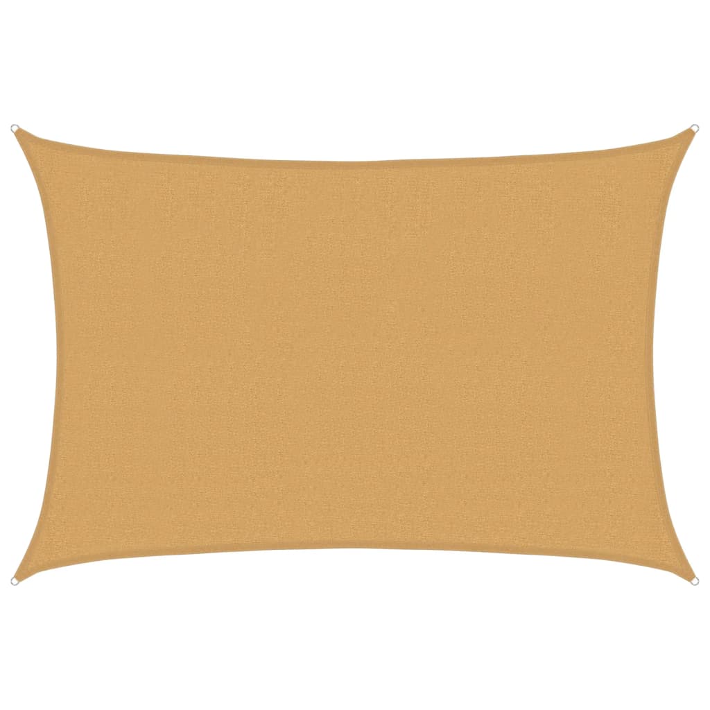 vidaXL Voile d'ombrage 160 g/m² rectangulaire sable 2,5x4 m PEHD