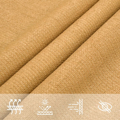 vidaXL Voile d'ombrage 160 g/m² rectangulaire sable 2,5x4 m PEHD