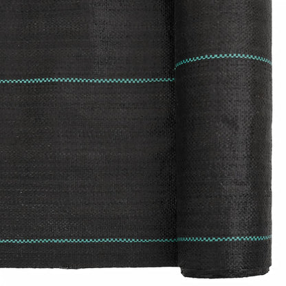 vidaXL Membrane anti-mauvaises herbes noir 1,5x25 m PP