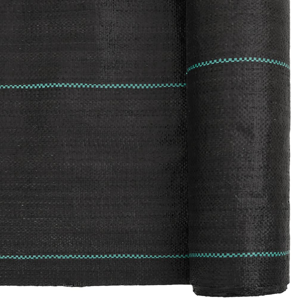 vidaXL Membrane anti-mauvaises herbes noir 1,5x50 m PP