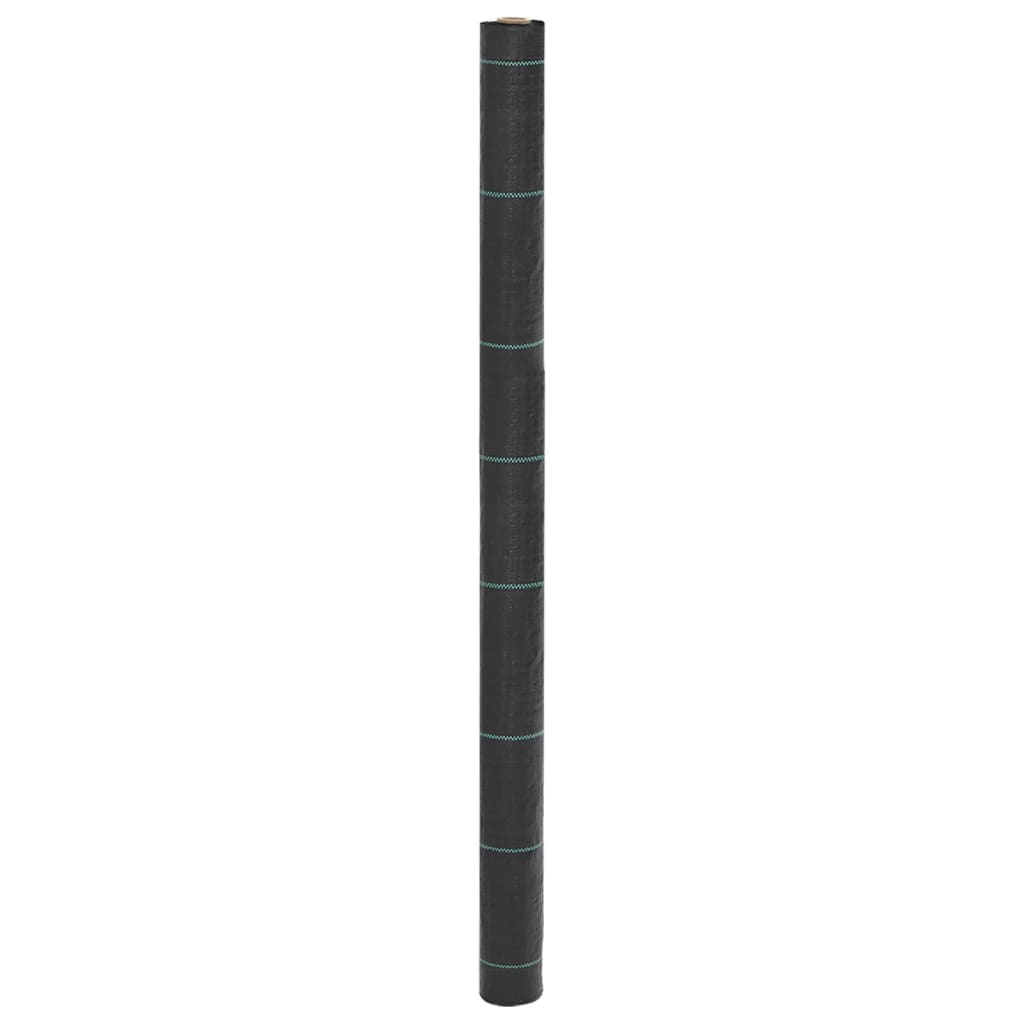 vidaXL Membrane anti-mauvaises herbes noir 1,5x100 m PP
